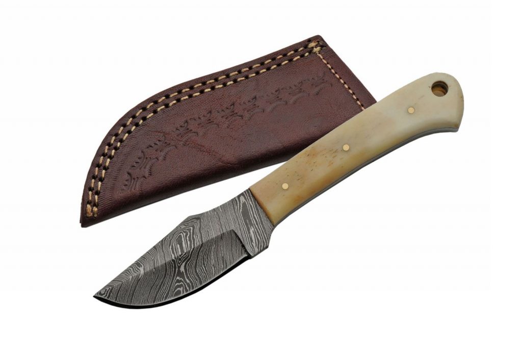 Handmade Small Full Tang Damascus Steel Kitchen Knife
