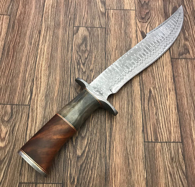 Damascus Bowie Knife