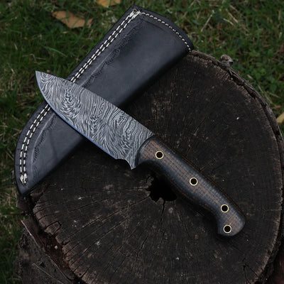 Damascus Steel Fixed Blade Knife