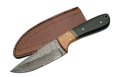 damascus fixed blade knife
