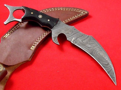 karambit damascus knife