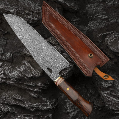 Damascus chef knife