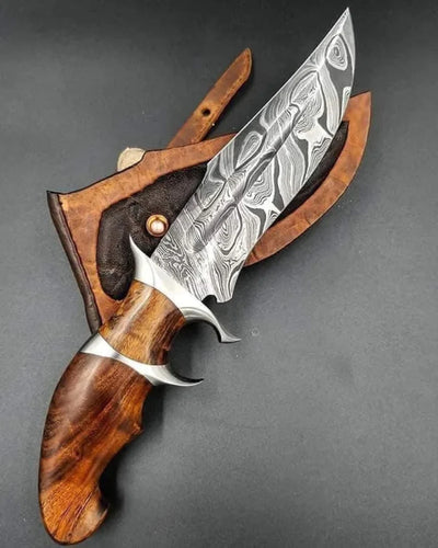 damascus fixed blade knives