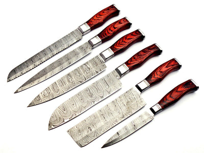 Damascus Knife Set