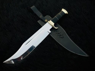 Damascus Dundee hunting crocodile knife