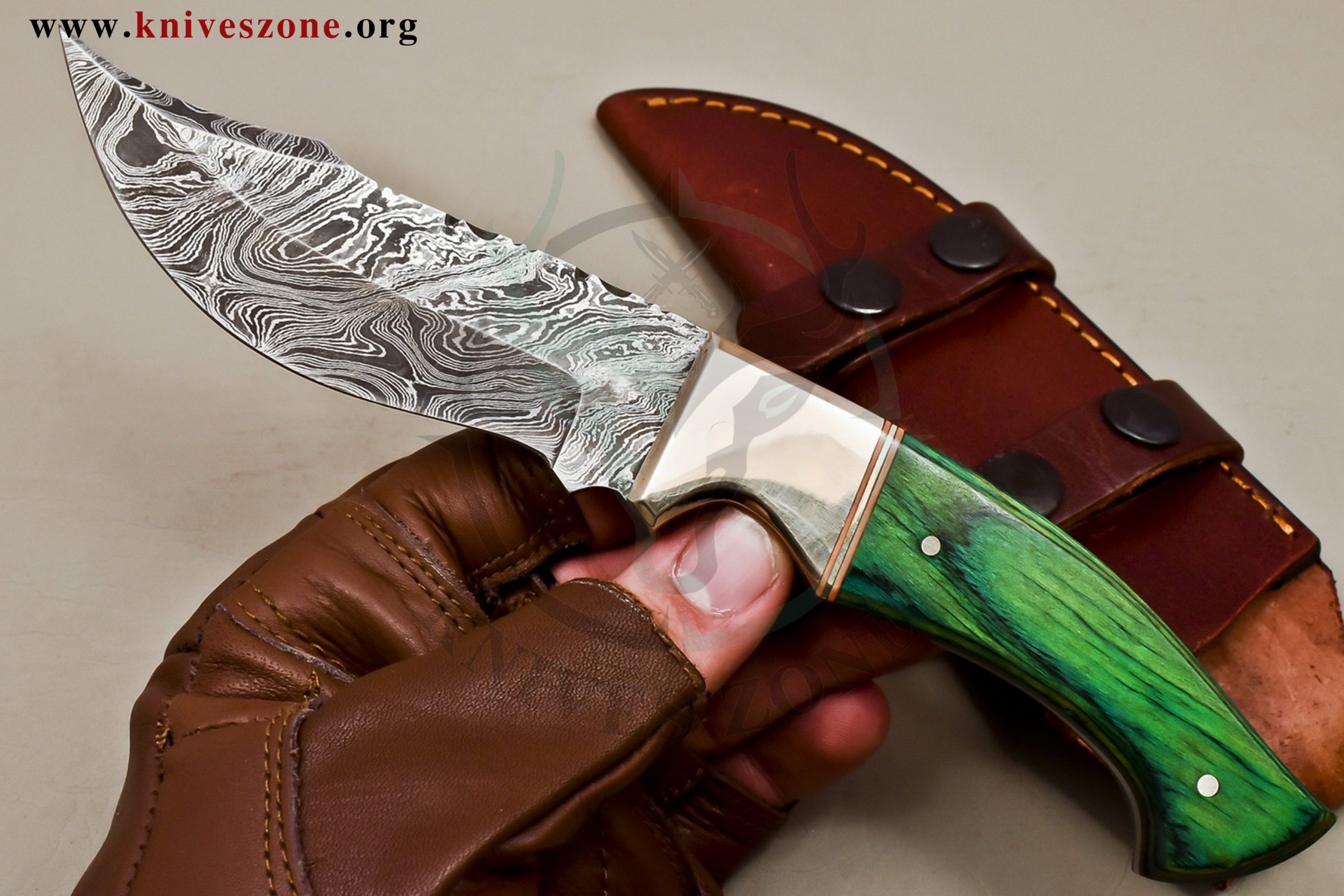 Custom Made Damascus Steel Fixed Blade Knives Maker 467