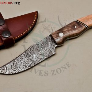 Custom Made Damascus Steel Fixed Blade Knive Maker  470