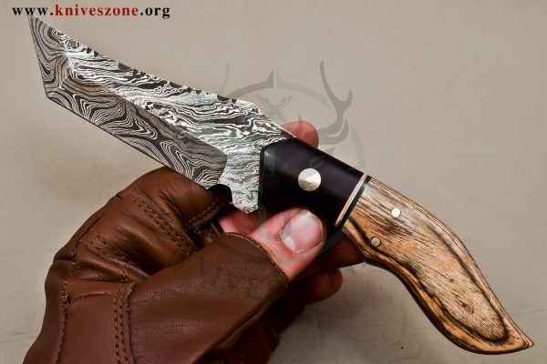 Custom Made Damascus Steel Fixed Blade 474