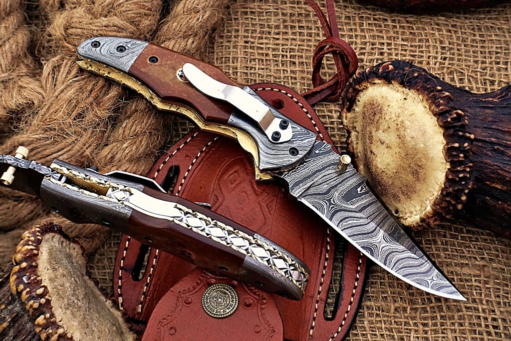 damascus folding knife