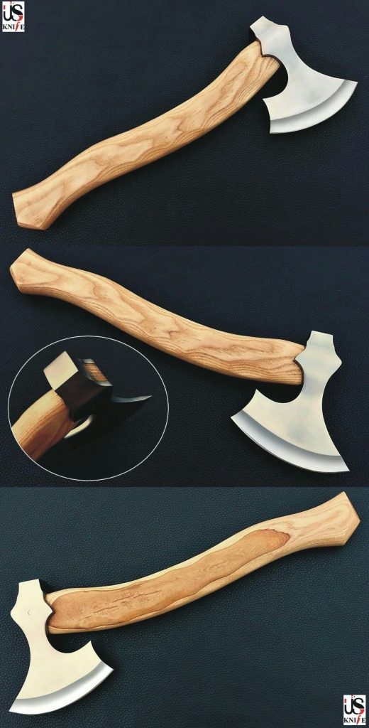 Handmade Damascus Steel Axe (2)