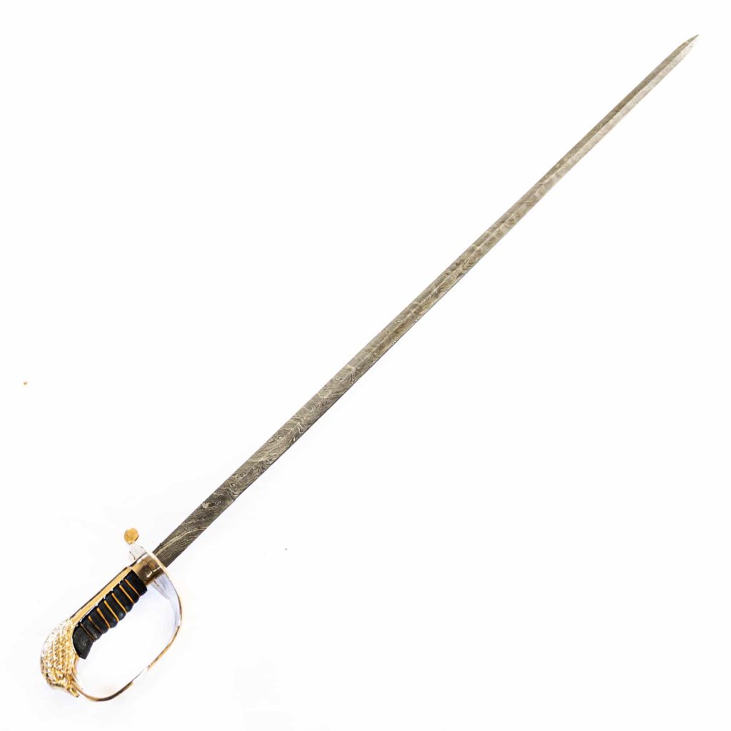Handmade Damascus Steel Naval Sword - 40"-Eagle