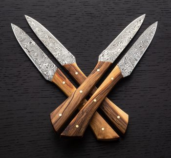 DAMASCUS STEEL STEAK KNIVES