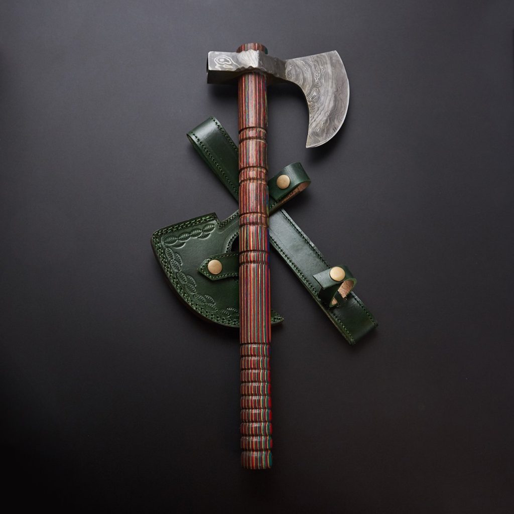 Handmade Damascus Steel Axe