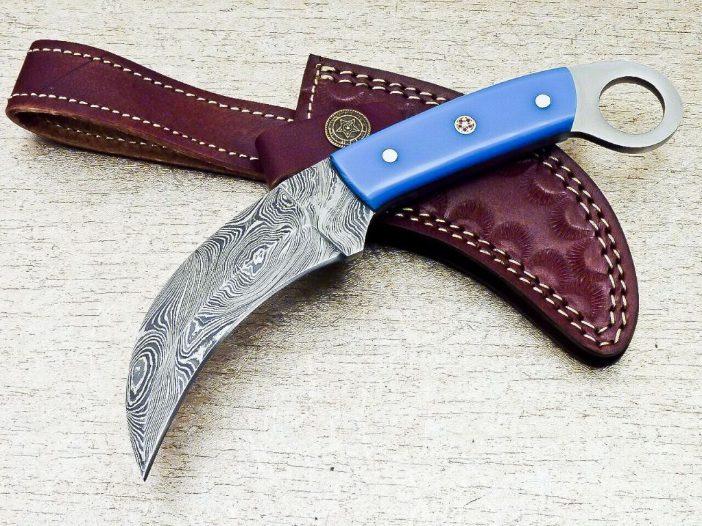 Karambit Knife Made With Damascus Steel