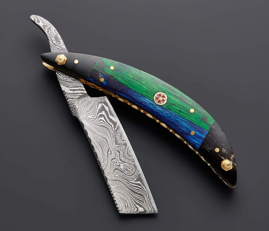 Damascus Steel Handmade Razor