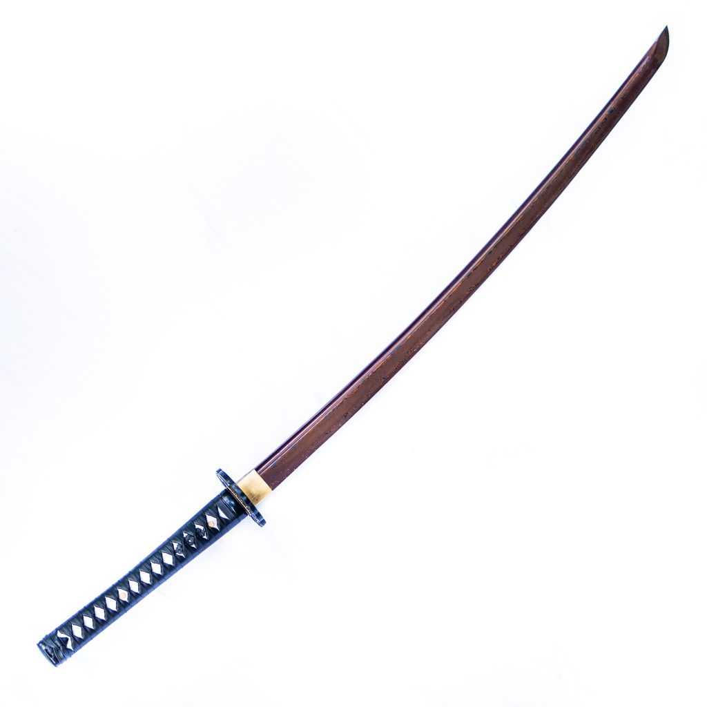 Handmade Damascus Steel Sword Red Katana Sword Samurai Sword