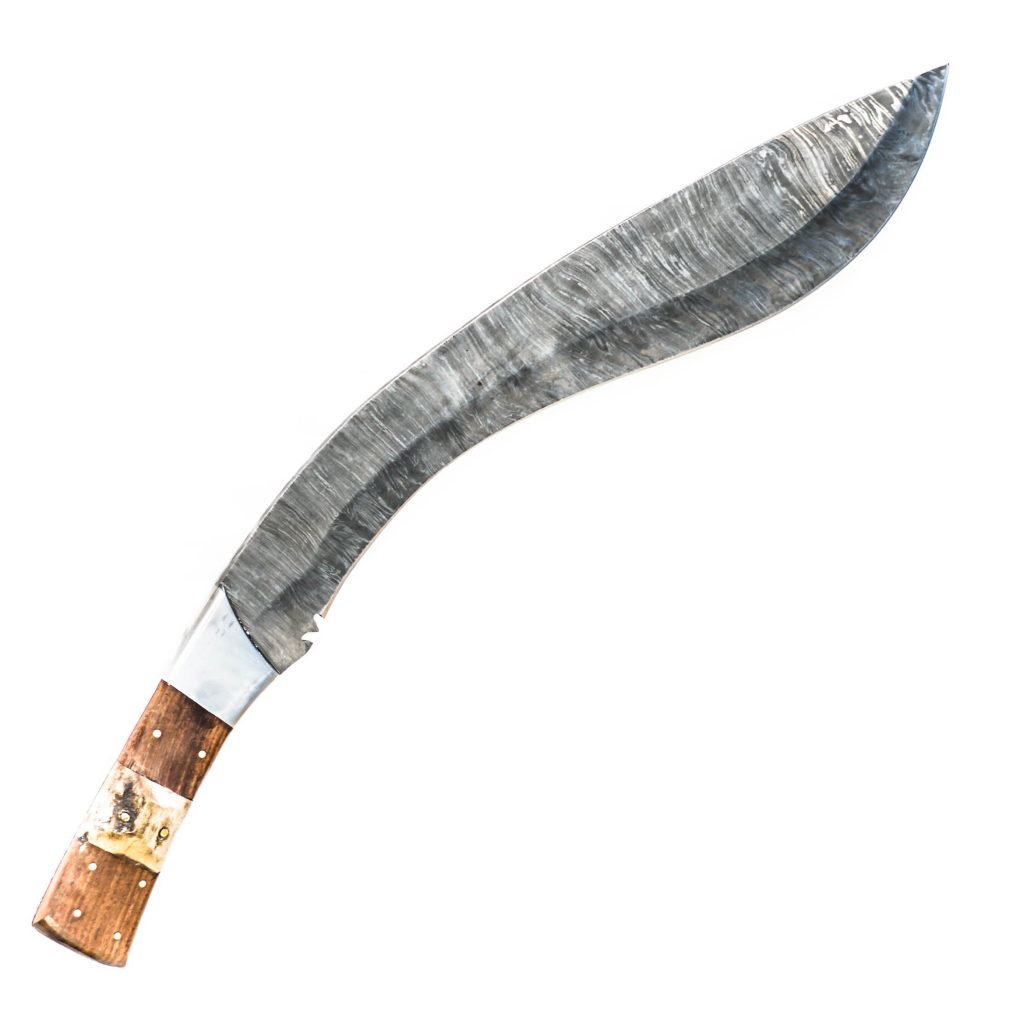 Handmade Damascus Steel Large Gurkha Kukri Knife/ Machete/Sword