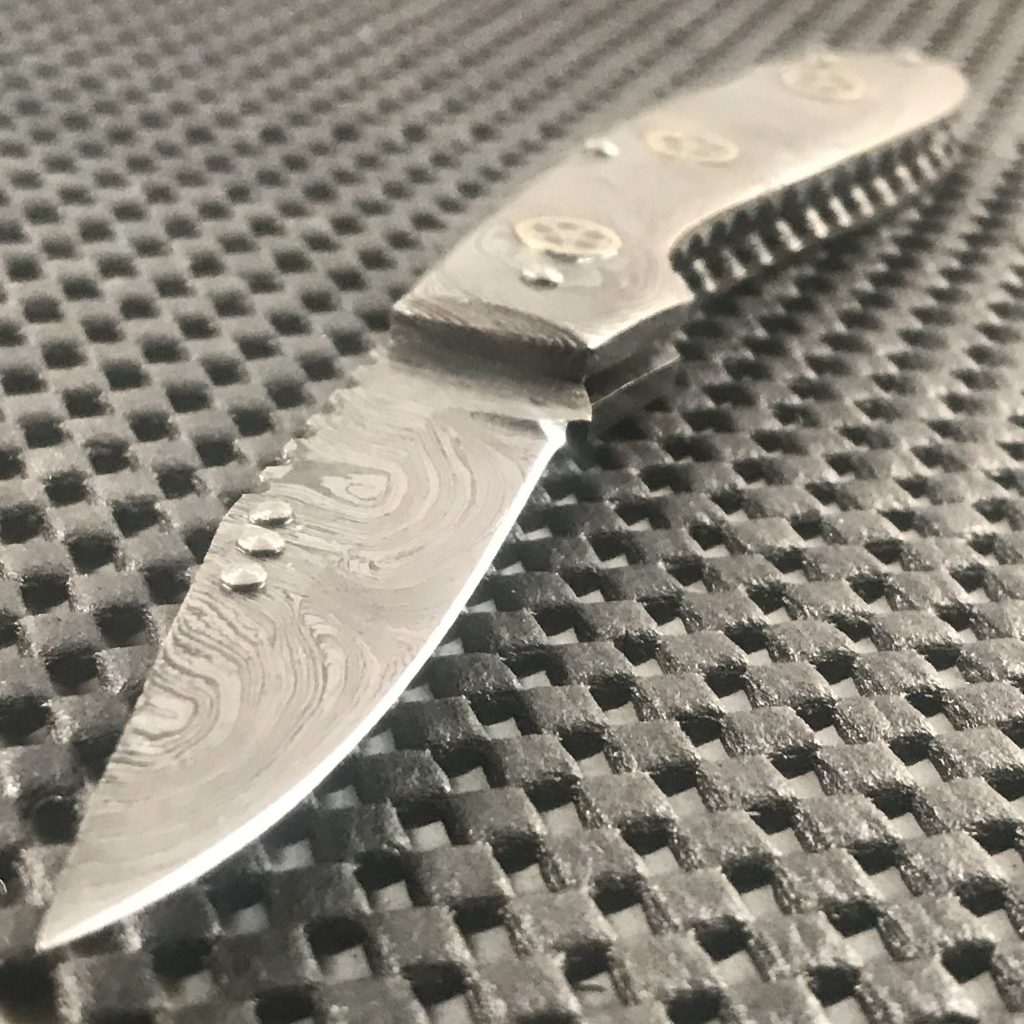 Custom Handmade Lockback Damascus Steel Folding Pocket Knife