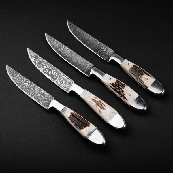 Damascus steak knife