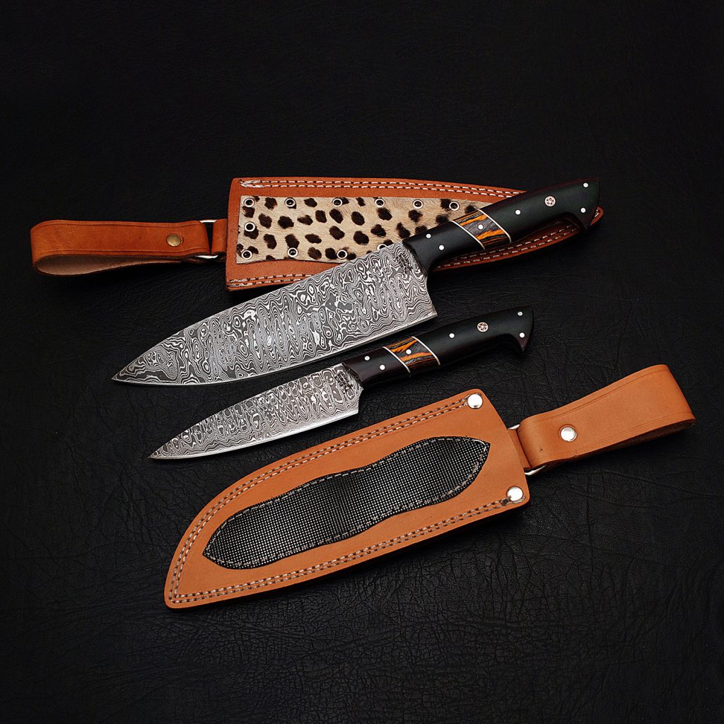 Damascus chef knife