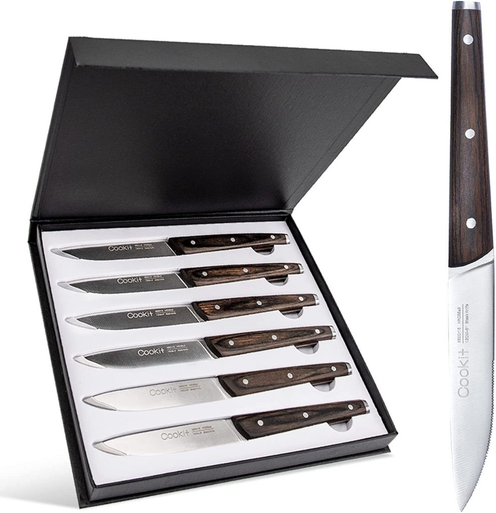 German Stainless Steel Steak Knife Set 6 PCS