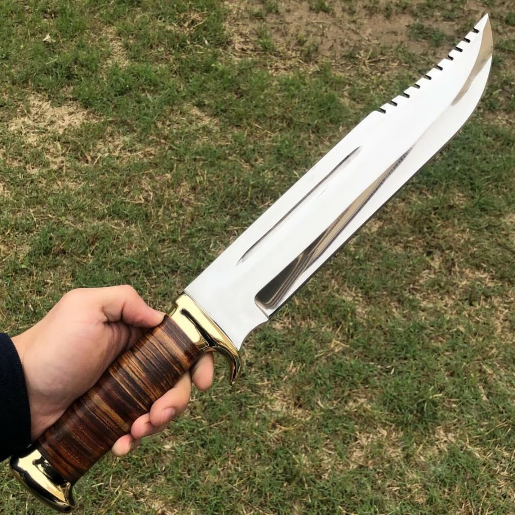 D2 Steel bowie knife